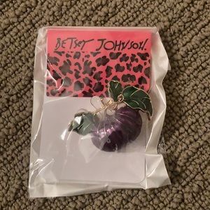 Betsey Johnson Brooch Pumpkin